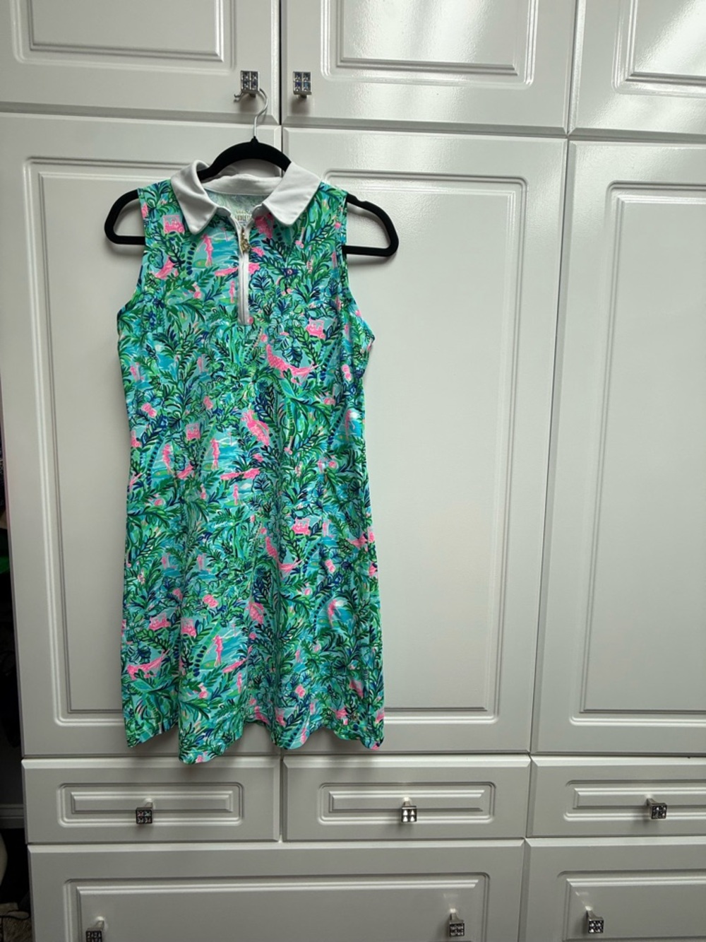 Lilly Pulitzer Tropical Print Polo Golf Dress Small